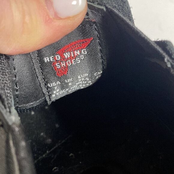 RED WING Steel Toe Slip-On Electrical Hazard Black Leather Loafer 6646 Size 7 EE main image 8